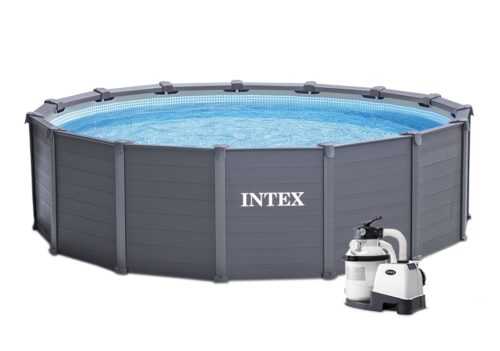 Intex GRAPHITE GRAY PANEL POOL 478 x 124 cm 26382NP