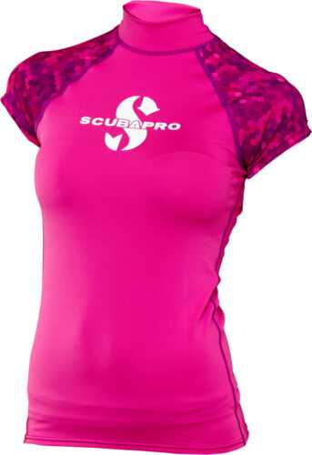 Lycrové Triko Scubapro Rash Guard Flamingo Upf50 Krátký Rukáv Dámské Velikost: Xs