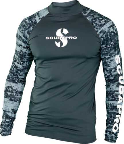 Lycrové Triko Scubapro Rash Guard Graphite Upf50 Dlouhý Rukáv Panské Velikost: S