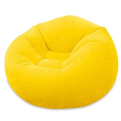 Nafukovací křeslo Intex Beanless Bag Chair žluté