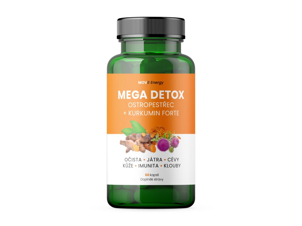 Movit Mega Detox Ostropestřec + Kurkumin Forte