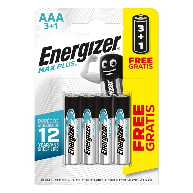 Energizer MAX Plus AAA 3+1 zdarma