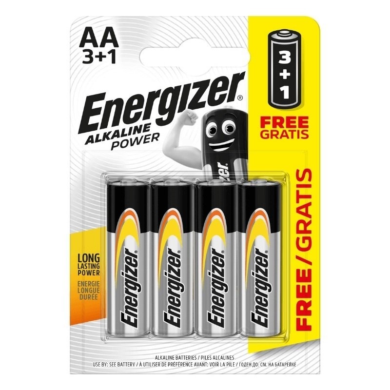 Energizer Alkaline Power AA 3+1 zdarma