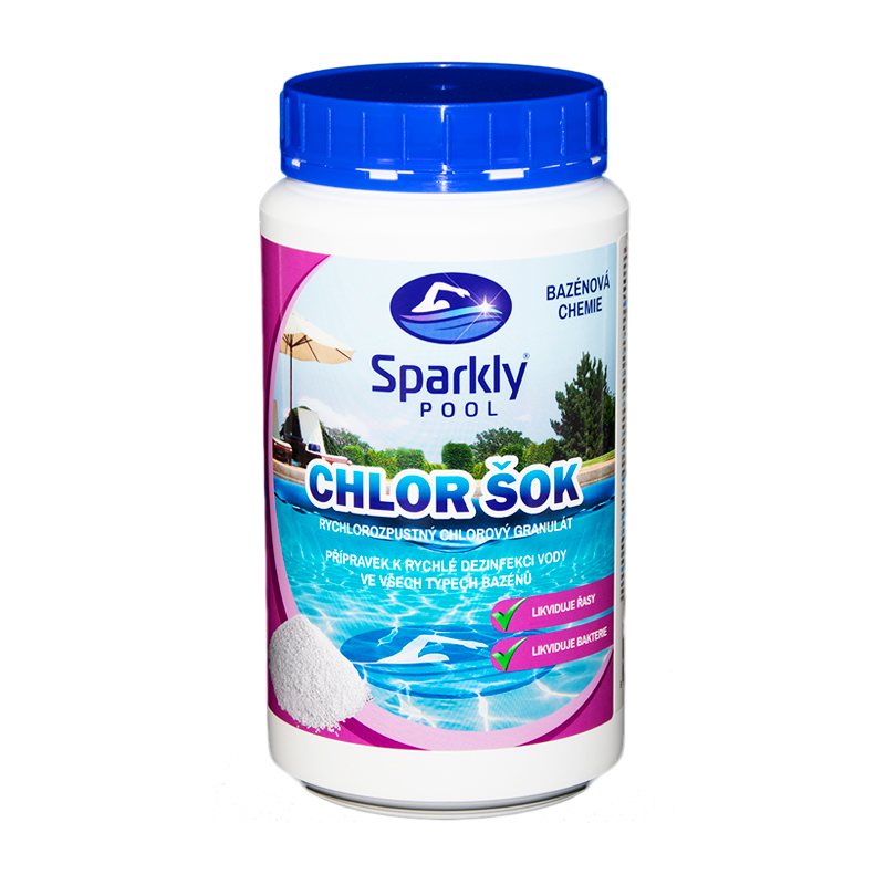 SparklyPool Sparkly POOL Chlor šok 1 kg