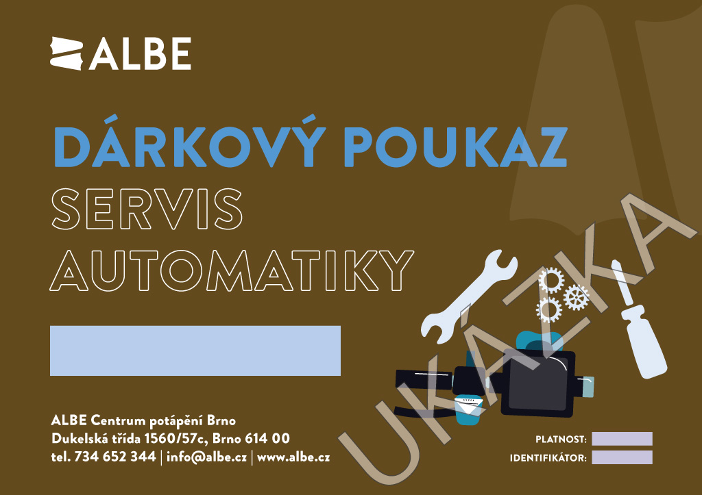 Servis Automatiky Scubapro Forma Poukazu: Digitální