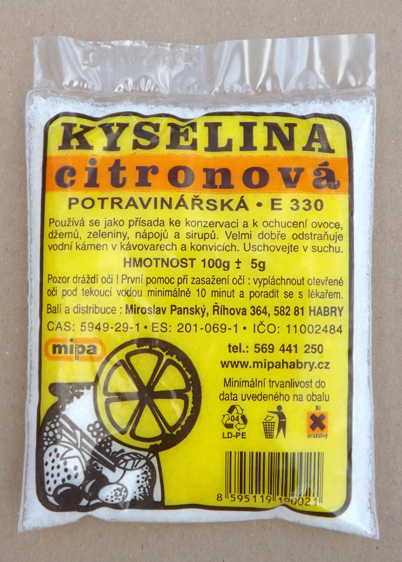 Poolservis Kyselina citrónová 100g